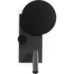 FARO KLEE levé nástěnné svítidlo s čtecí lampičkou, černá