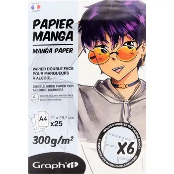 Blok A4 GRAPH'IT Manga Paper, 25 listů