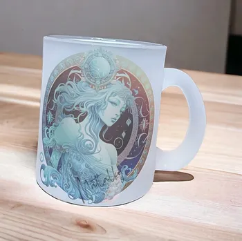 Skleněný hrnek znamení vodnář