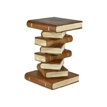 Stojan na květiny Dřevěný podstavec pod rostliny White Books 52 cm