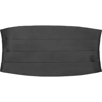 Motýlek Smokingový pás v šedé barvě dřevěného uhlí - Trendhim