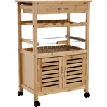 Max-i Servírovací vozík, přírodní, NAVID