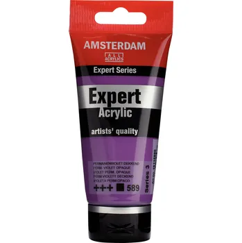 Vodová barva Akrylová barva Amsterdam Expert - 589 Permanent Violet Opaque Objem: 75 ml