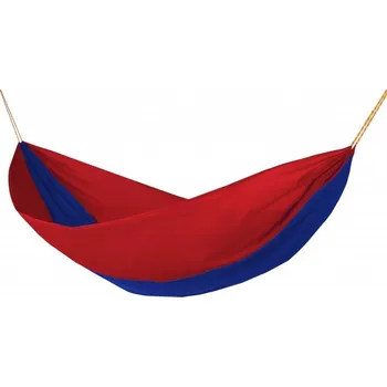 Zahradní nábytek Houpací síť Hamaka Originál pro dva, červená / modrá