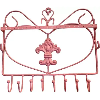 Šperkovnice Stojánek na šperky růžový, na zeď