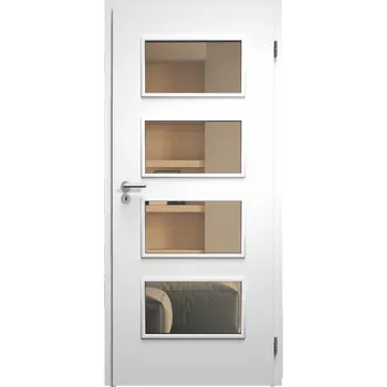 Stavební výplň SAPELI SWING KOMFORT M49 - LAKOVANÉ - OTOČNÉ DVEŘE VČ. ZÁRUBNĚ - Barva ral Průchozí šířka (cm): 60, Průchozí výška (cm): 197, Typ skla: Planibel bronz