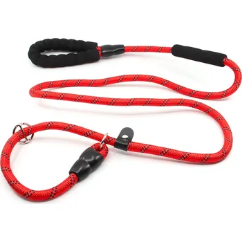 Vodítko pro psa Nylonové vodítko pro psa | 128 cm Barva: Červená, Šířka vodítka: 1,2 cm
