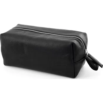 Kosmetická taška Černá kožená kosmetická taška California - Lucleon