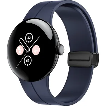 Příslušenství k chytrým hodinkám eses Silikonový řemínek s magnetickou sponou pro Google Pixel Watch 1, 2 - Modrý