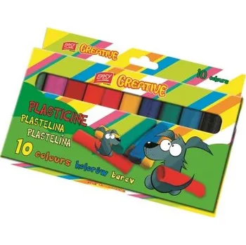 Modelovací hmota EASY Kids COLOUR Školní plastelína, 10 barev