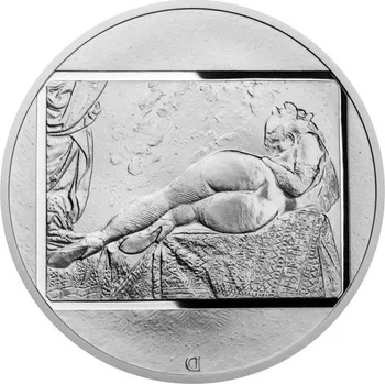 2023 - Stříbrná pětiuncová medaile Jan Saudek - Tanečnice reverse proof