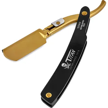 Břitva na holení Břitva ve zlaté barvě na výměnné čepele - Titan