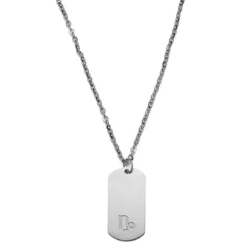 Náhrdelník Ocelový náhrdelník s hvězdným znamením Kozoroha stříbrné barvy - Lucleon