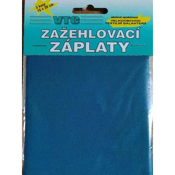Textilní nažehlovací páska Nažehlovací záplaty 15x20 cm 3 kusy petrolej