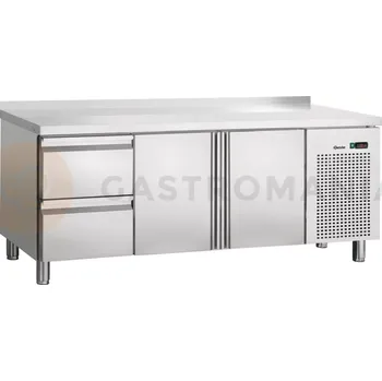 Chladící stůl s okrajem, 2 dveřový, 2 šuplíky, 1792x700x850 mm | BARTSCHER, S2T2-150 MA