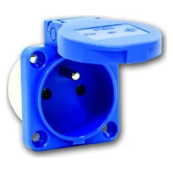 Elektrická zásuvka PCE Zásuvka s víčkem 16A/230V IP54 vestavná