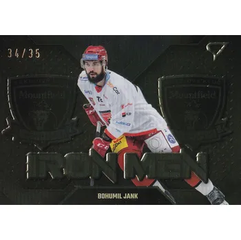 Karetní hra insert karta BOHUMIL JANK 23-24 SZ ELH Ser. 2 Iron Men Gold /35