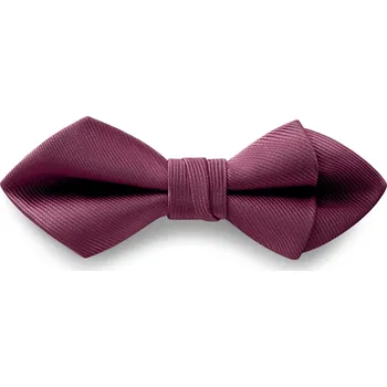 Motýlek Karmínový rypsový předvázaný motýlek s&nbsp;diamantovou špičkou - Trendhim