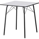 Max-i Jídelní stůl JAVED 70x70 cm bílý / černý