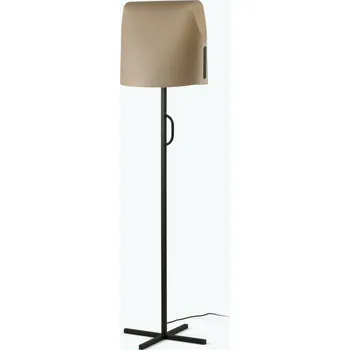 Stojací lampa FARO LUANG stojací lampa, černá/hnědá