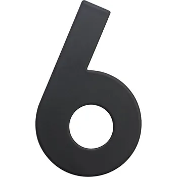 Domovní číslo Domovní číslo 6", RN.75L, černá"