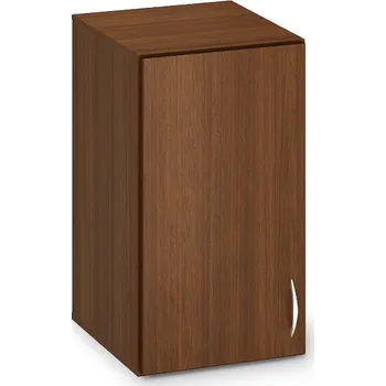 Policová skříň Nástavbová úzká skříň ProOffice 40 x 47 x 71,7 cm, levá, ořech