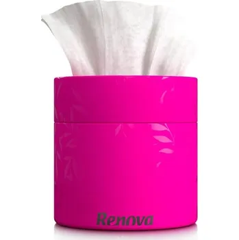 Papírový kapesník Papírové kapesníky Renova, box růžový, 3vrstvé, 40 ks