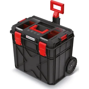 Kufr s kolečky A, 51 cm, organizér, černá