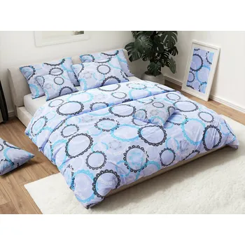 Povlečení Bavlněné povlečení JULEN světle modré Rozměr povlečení: 70 x 90 cm | 140 x 200 cm