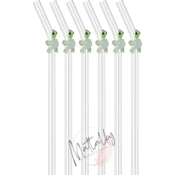 Skleněné brčko želvička