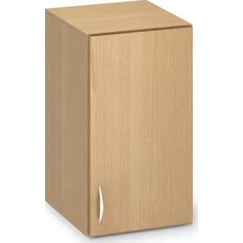 Šatní skříň Nástavbová úzká skříň ProOffice 40 x 47 x 71,7 cm, pravá, buk