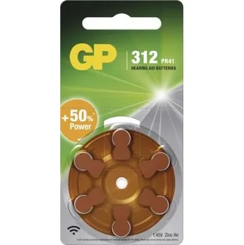 Článková baterie Baterie do naslouchadel GP ZA312 (PR41)