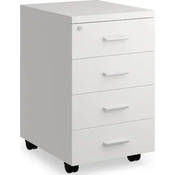 Zásuvkový kontejner Kontejner SimpleOffice 40 x 48 cm - 4 zásuvky, bílá