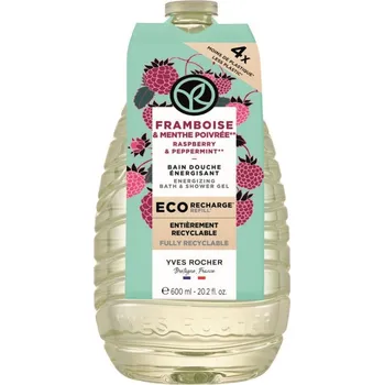 Sprchový gel Yves Rocher Bain de Nature Sprchový gel malina & máta náplň 600 ml