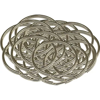 Kroužky na klíče 40 mm, 50 ks, chrom