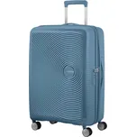 Cestovní kufr na čtyřech kolečkách. American Tourister SOUNDBOX SPINNER 67 EXP Stone Blue (E612) 4289var15757