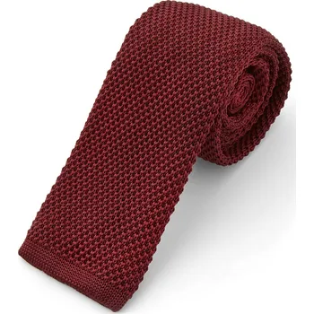 Kravata Vínová polyesterová pletená kravata - Tailor Toki