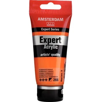 Vodová barva Akrylová barva Amsterdam Expert - 266 Permanent Orange Objem: 75 ml