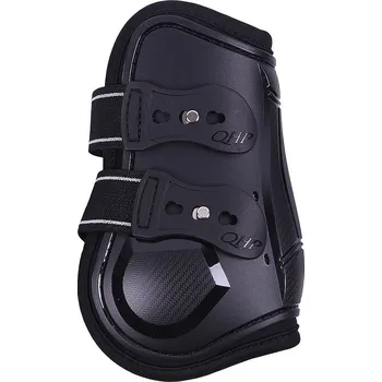 Koňské kamaše Zadní strouhačky QHP Champion Black vel. pony