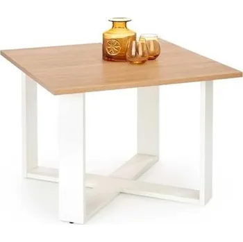 Konferenční stolek Konferenční stolek CROSS zlatý dub / bílý DOPRODEJ*