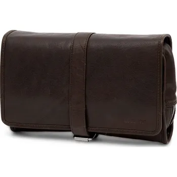 Kosmetická taška Montreal závěsná hnědá kožená kosmetická taška - Lucleon