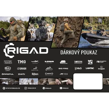 Dárkový potravinový koš Rigad® Dárkový poukaz Rigad.cz, Barva: Černá, Hodnota: 2 000 Kč