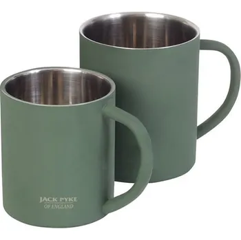 Termohrnek Jack Pyke - Hrnek NEREZ dvouplášť ZELENÝ