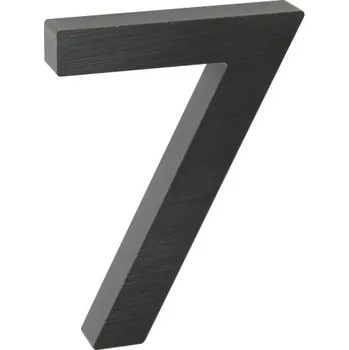 Domovní číslo Domovní číslo 7", RN.100LV, broušené, černá"