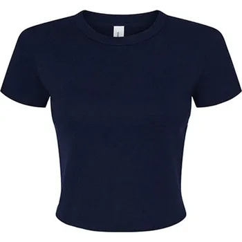 Dámské tričko Bella Dámský crop top BL1010 Solid Navy Blend XXL