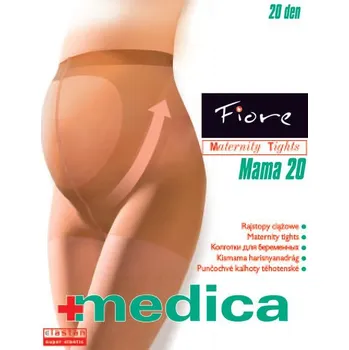 Dámské punčochy Fiore punčochové kalhoty Mama 20den black-černá 3-M (těhotenské punčochové kalhoty 20den)