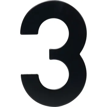 Domovní číslo Domovní číslo 3", RN.95L, černá"