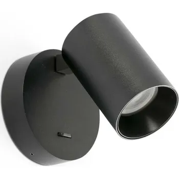 Nástěnné svítidlo FARO STAN nástěnné svítidlo, černá s vypínačem