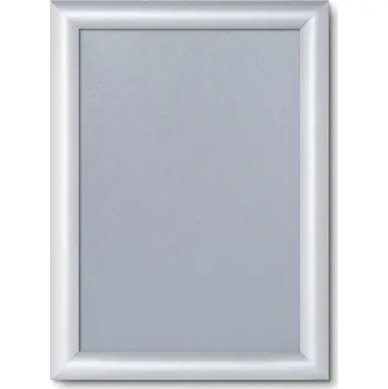 Rám na obraz Klaprám A5, ostrý roh, profil 25 mm, stříbrná