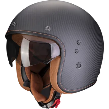 Helma na motorku Scorpion belfast evo carbon matná černá l